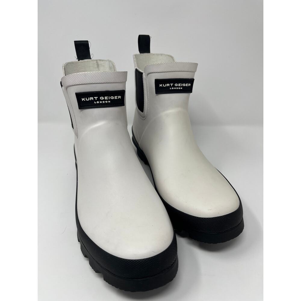 Kurt Geiger London Rubber Wellington White Boots 41 Rain